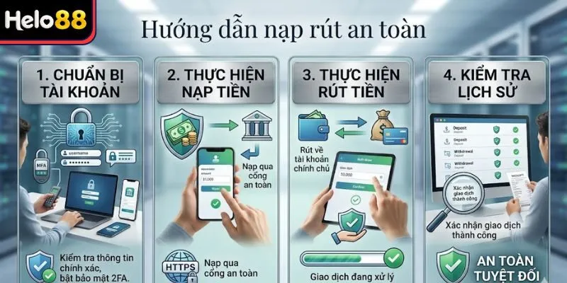 Hướng dẫn nạp rút an toàn